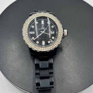 ToyWatch Black Plasteramic Crystal Wristwatch model PCLS21BK New battery